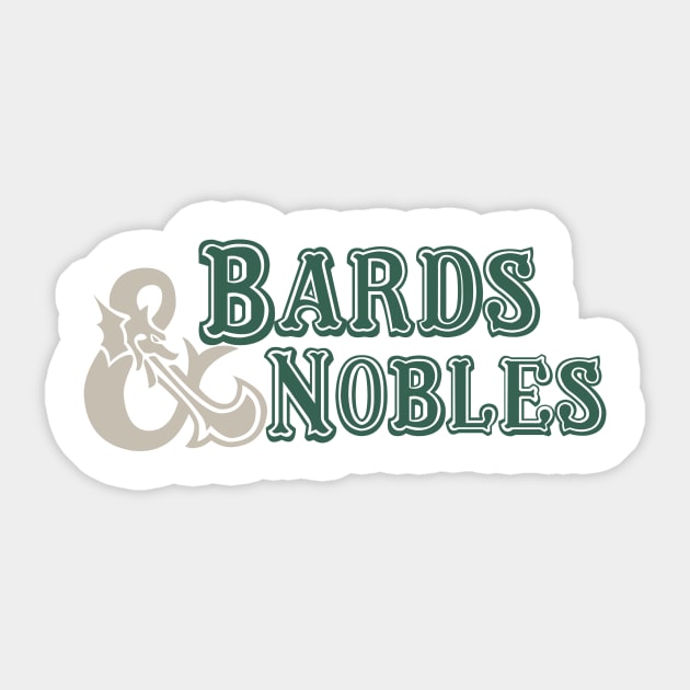 Bards and Nobles Sticker by DennisMcCarson